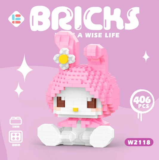 My Melody Bricks Piece Set