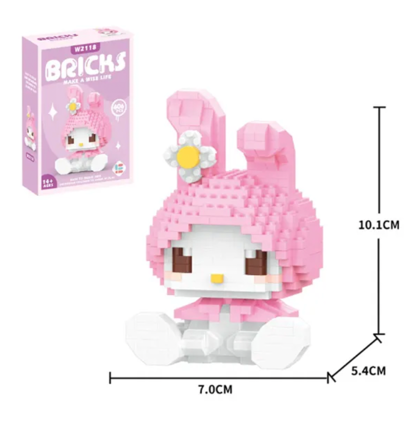 My Melody Bricks Piece Set